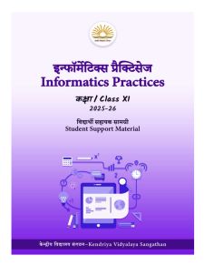 KVS  2025 Class XI Informatics Practices